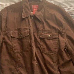 Lucky Brand Fleece-lined Corduroy Button-up Jacket